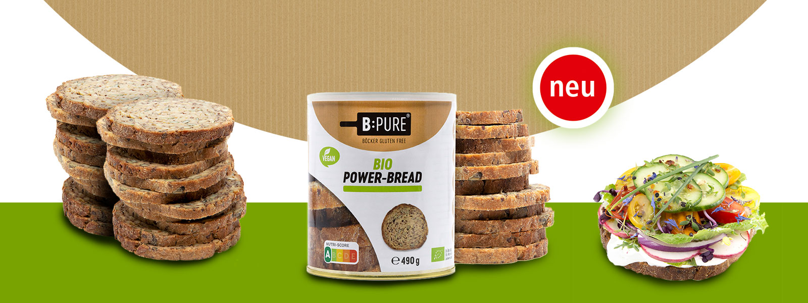 NEU: B:PURE Bio Power-Bread