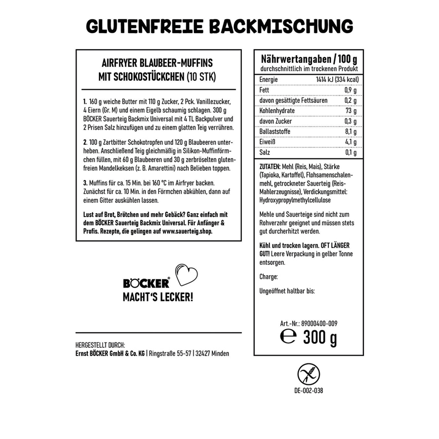 BÖCKER Sauerteig Backmix Universal 